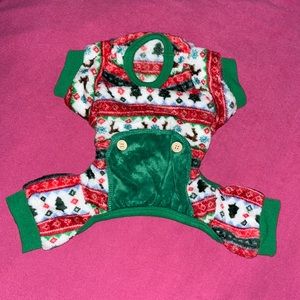 Xmas onesie for dogs with matching socks